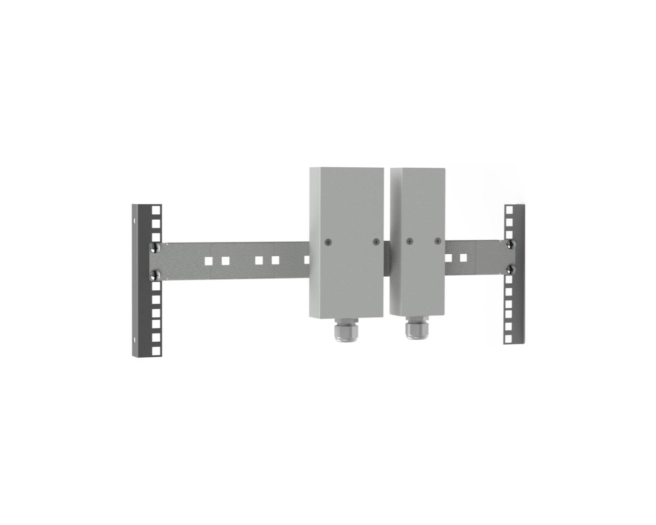 Fiber optic tube dividers: LRT-19"-1U-G-R7035
